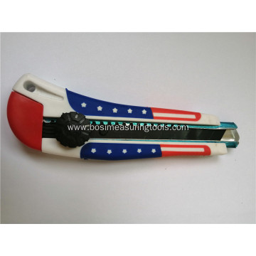 Colored Handle Thickened Frame Utility Knife